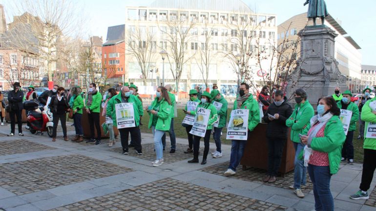 Manifestations syndicales en région liégeoise et verviétoise