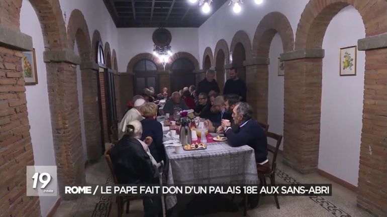 Le palais du Pape pour les sans-abris de Rome