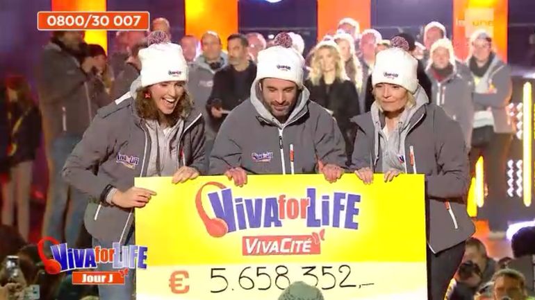 Nouveau record de dons pour Viva for Life: 5.658.352 euros ont été récoltés