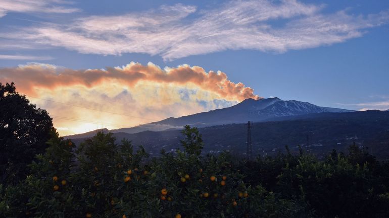 L'Etna en éruption : 