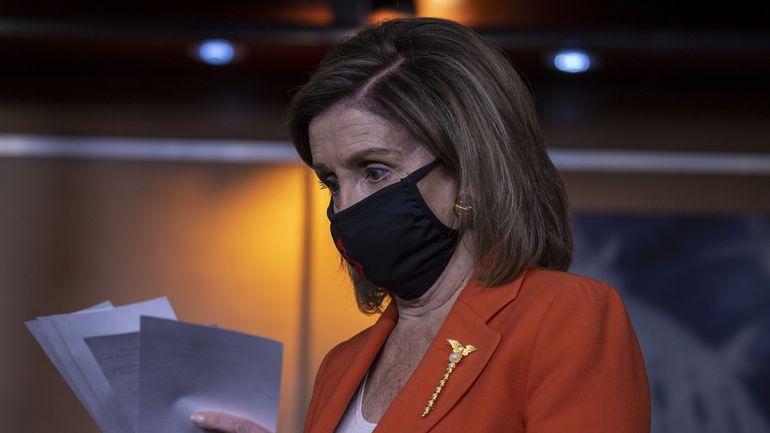 La cheffe des démocrates au Congrès Nancy Pelosi veut rendre le port du masque obligatoire aux Etats-Unis