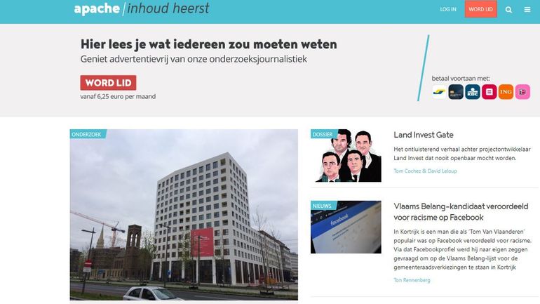 Un promoteur immobilier proche de Bart De Wever attaque de nouveau en justice le média flamand Apache