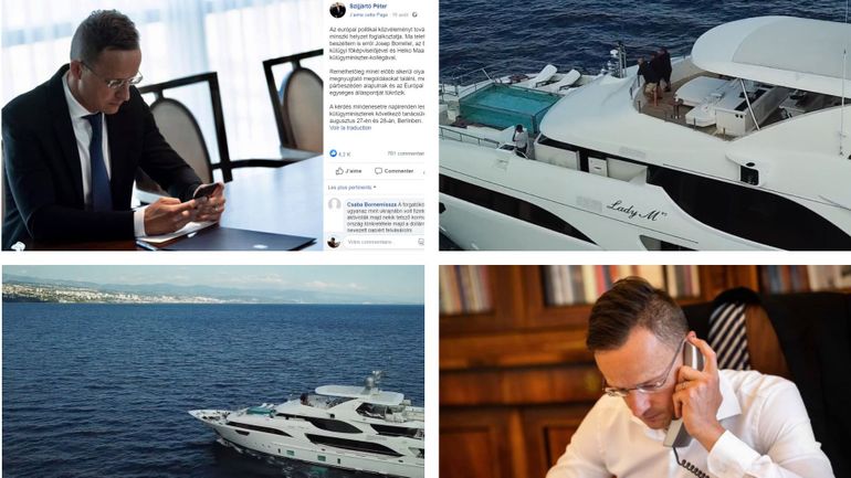 Hongrie : le ministre en vacances sur un yacht dans l'Adriatique publie des photos de lui au bureau