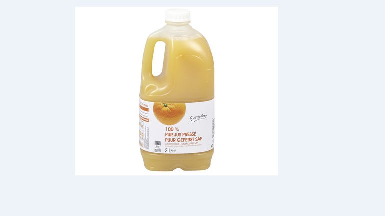 Colruyt rappelle le jus d'orange "100% pur jus pressé" d'Everyday