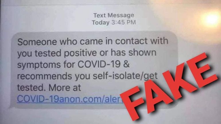 Attention, des messages frauduleux circulent par SMS sur le traçage du coronavirus