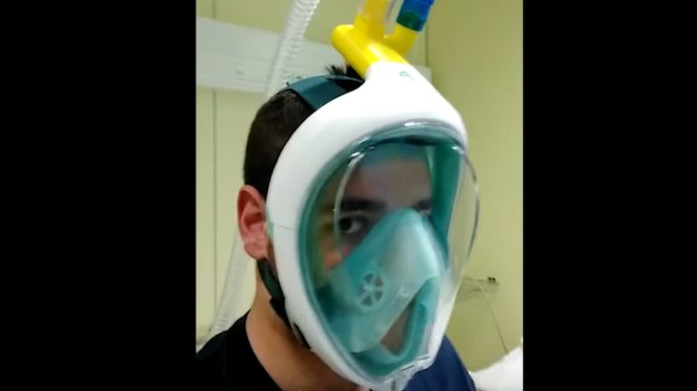 Italie : un simple masque de plongée transformé en masque respiratoire d'urgence