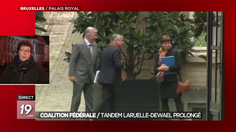 Gouvernement fédéral: le duo Sabine Laruelle/Patrick Dewael reconduit par le Roi pour une semaine
