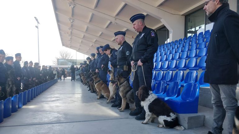 Hommage aux chiens policiers décédés