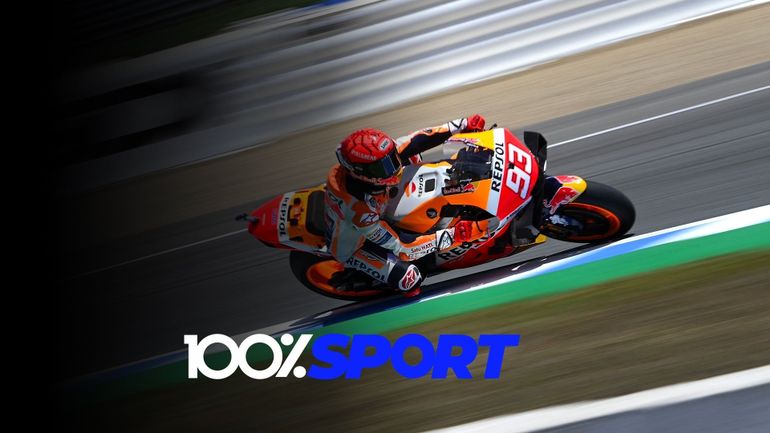 Grosse frayeur pour Marquez et la pole pour Bottas dans 100% Sport