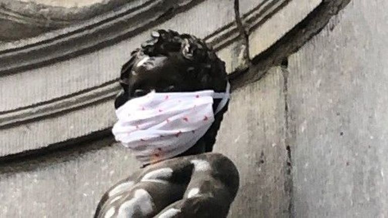 Coronavirus: Manneken-Pis se conforme au port du masque