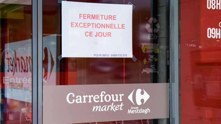 Mesures Coronavirus : des magasins Carrefour en grève ou en réunion ce matin en Wallonie et à Bruxelles