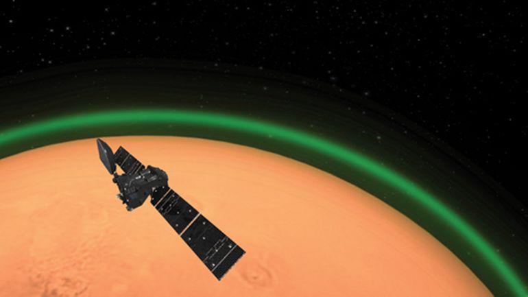 Découverte : une lueur verte unique sur Mars