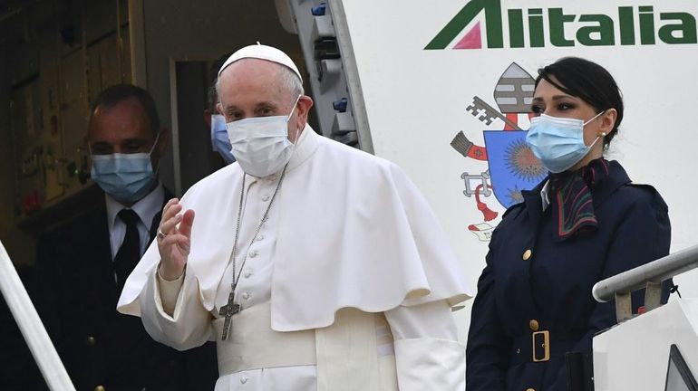 Le pape François a décollé pour une visite historique en Irak