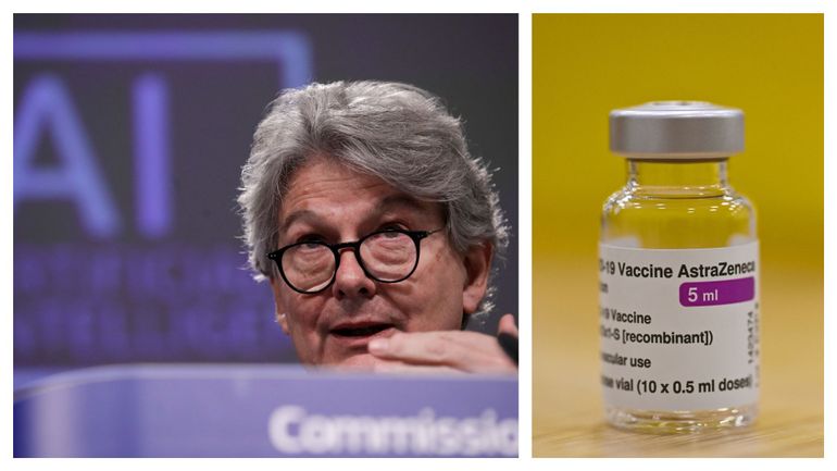Vaccination : selon le commissaire Breton, l'UE n'aurait pas encore renouvelé sa commande AstraZeneca pour après juin
