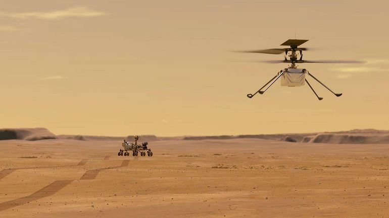 Mars: la NASA envisage une première tentative de vol d'un hélicoptère sur la planète rouge début avril