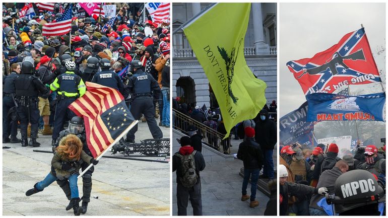 Insurrection à Washington : ce que signifient les différents drapeaux des manifestants