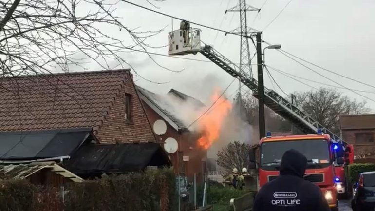 Incendie impasse Tirtey à Mons