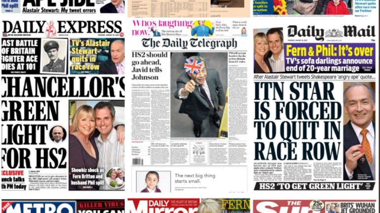 A la veille de la date du Brexit, la presse britannique s'intéresse à... tout sauf au Brexit