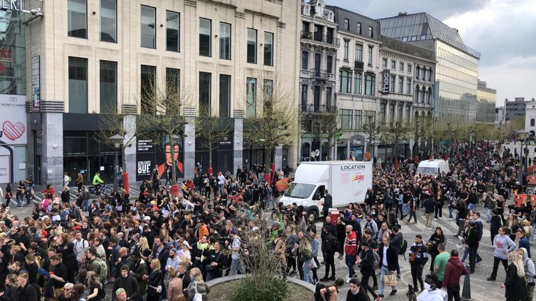 Cortège à Liège : plus de 2000 personnes ont traversé la ville dans le calme