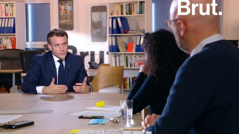 Interpellé sur Brut, Emmanuel Macron reconnaît des 