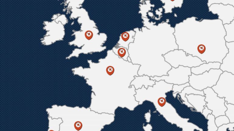 Coronavirus : les aéroports belges sur la liste rouge de l'agence européenne, quels sont les autres ? (carte)