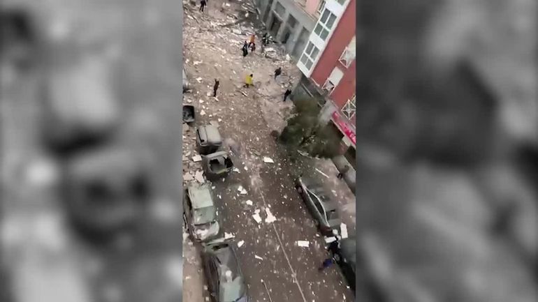 Espagne : l'explosion dans le centre de Madrid fait au moins deux morts