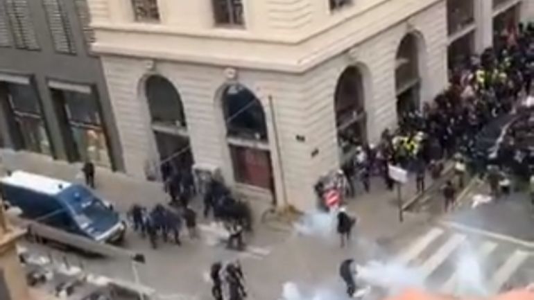 Manifestations en France: à Lyon, une grenade lacrymogène explose dans un appartement (vidéo)