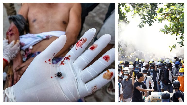 Coup d'Etat en Birmanie : la police tire à nouveau à balles réelles sur les manifestants
