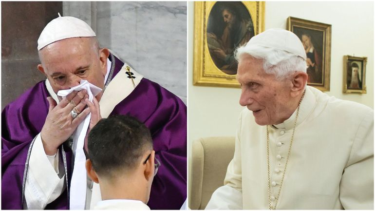 Le pape François testé négatif au Coronavirus, l'autre pape, Benoît XVI, considéré à 