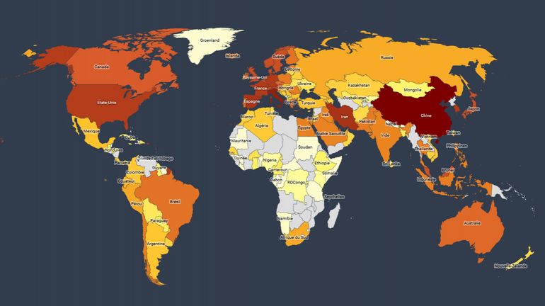 Coronavirus dans le monde et en Europe: les chiffres de l'épidémie avec ces cartes mises à jour quotidiennement