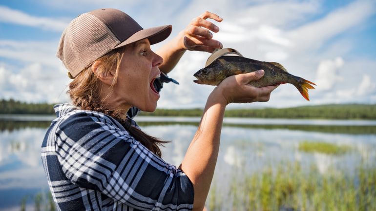 Insolite : des truites pêchées à l'aimant !