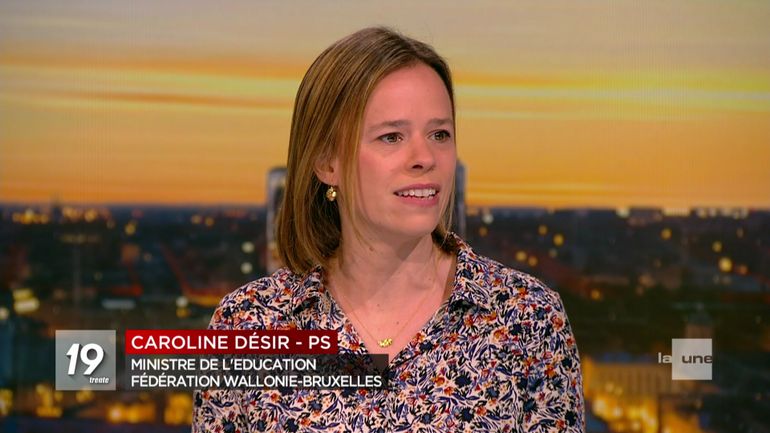 Caroline Désir (PS), ministre de l'Education : 