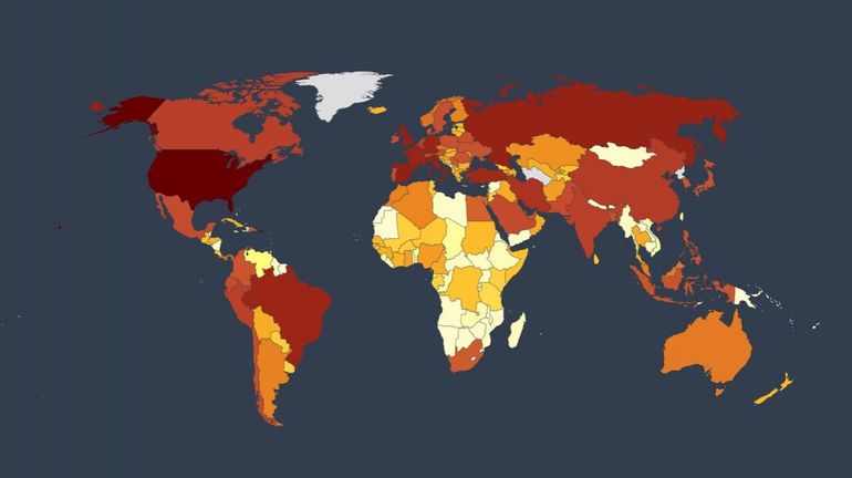 Coronavirus dans le monde et en Europe : les chiffres de l'épidémie avec ces cartes mises à jour régulièrement