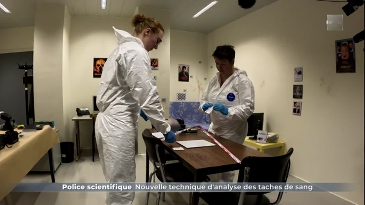 Police scientifique / Nouvelle technique danalyse des taches de sang