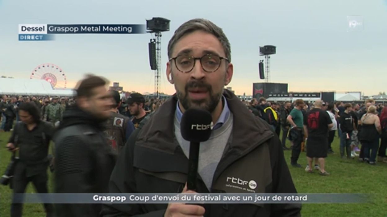 Graspop / Coup denvoi du festival avec un jour de retard