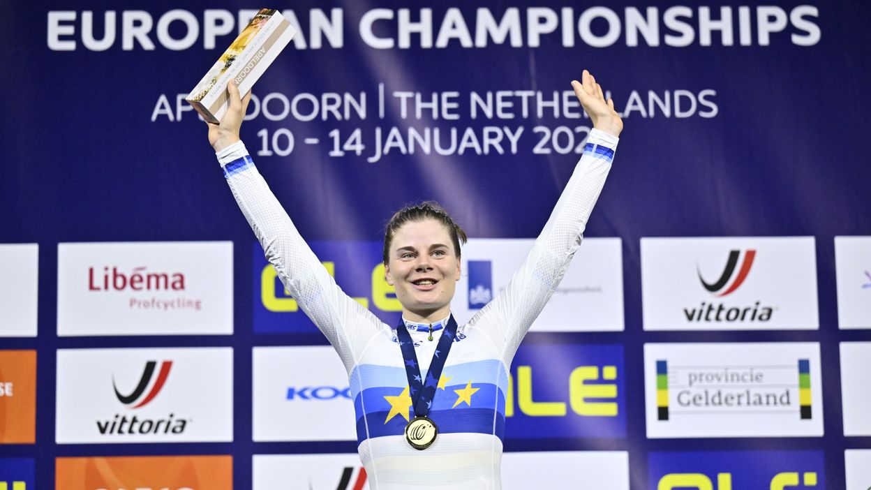 Deux médailles d’or en 30 minutes pour Lotte Kopecky aux championnats d’Europe de cyclisme sur piste