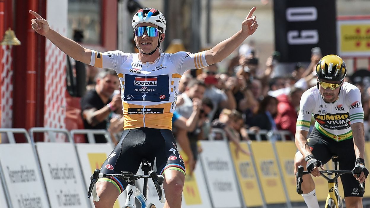 Tour de Catalogne : Evenepoel remporte la dernière étape, le général pour Roglic