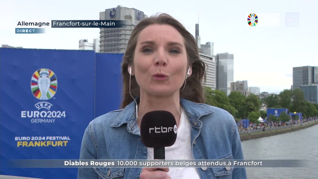 Diables rouges : 10.000 supporters belges attendus à Francfort - direct + reportage