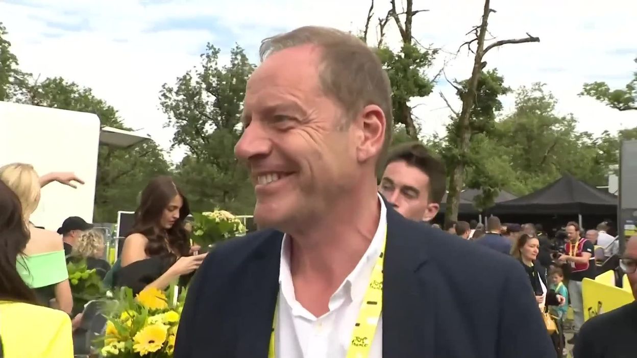 Christian Prudhomme après la 35e victoire de Mark Cavendish