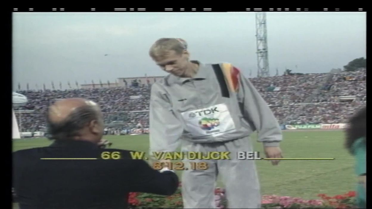 Mondiaux de Rome 1987 : William Van Dijck médaillé de bronze sur 3000m steeple