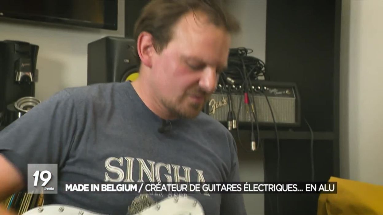 Made in Belgium : créateur de guitares électriques... en alu