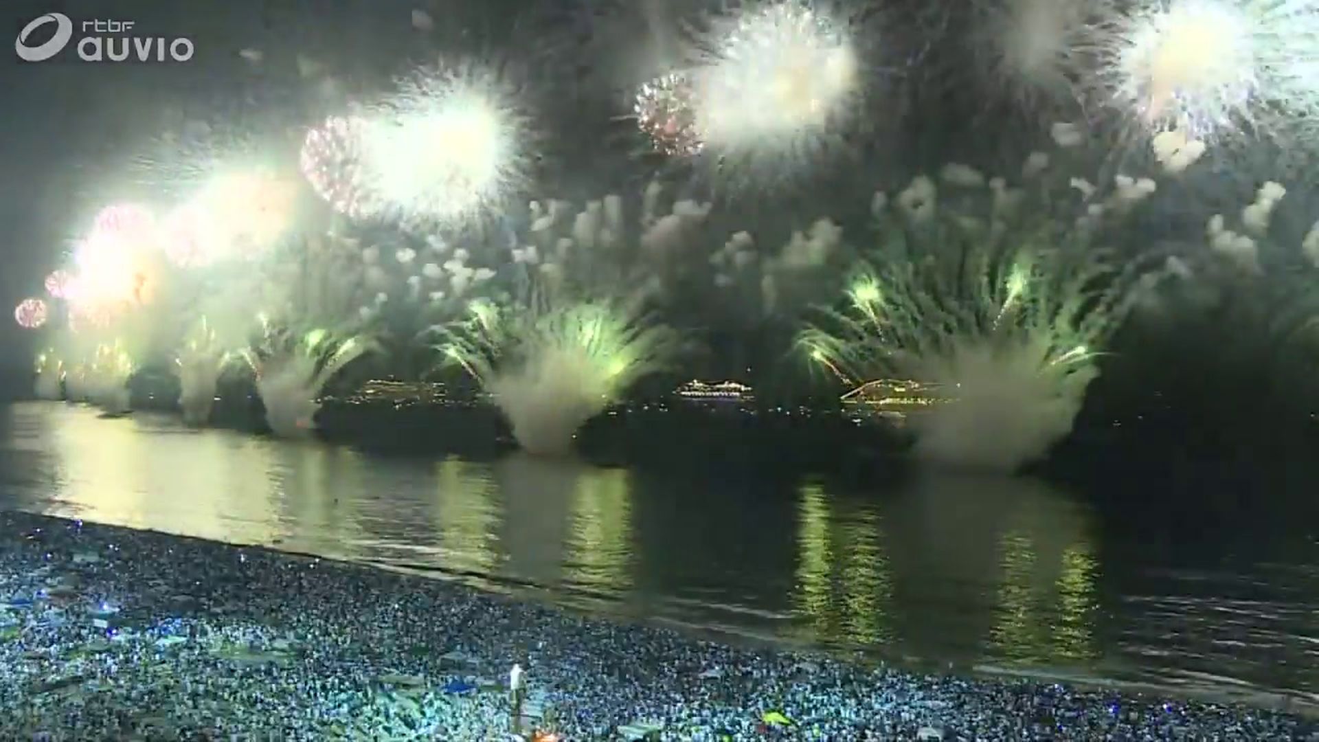 COPACABANA. FEU D'ARTIFICE DU NOUVEL AN. Le Brésil comme tous les Pays,  célèbre avec faste le passage du Nouvel An sur les …