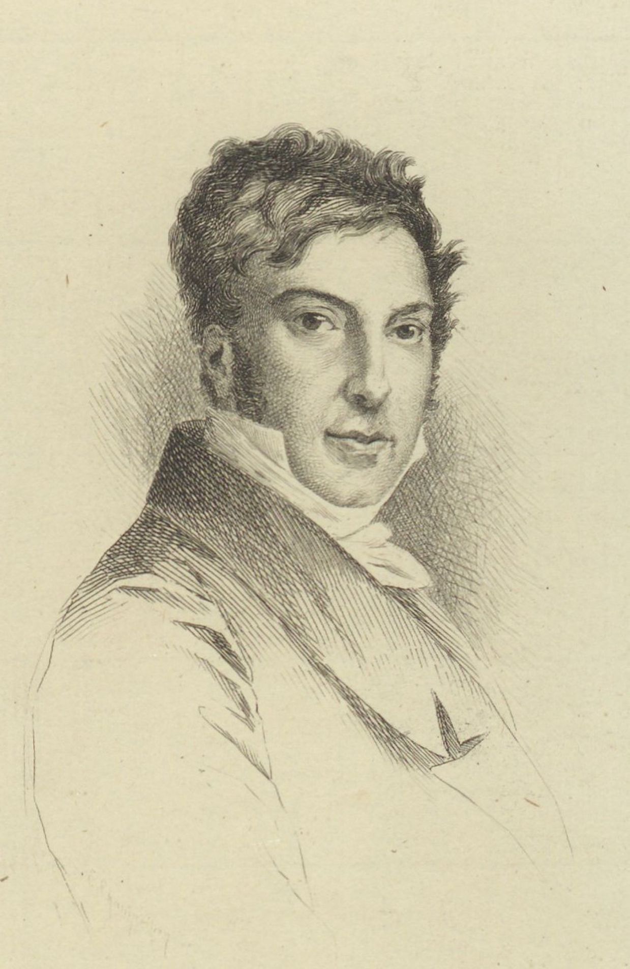 Portrait de Jean-François Champollion en 1824