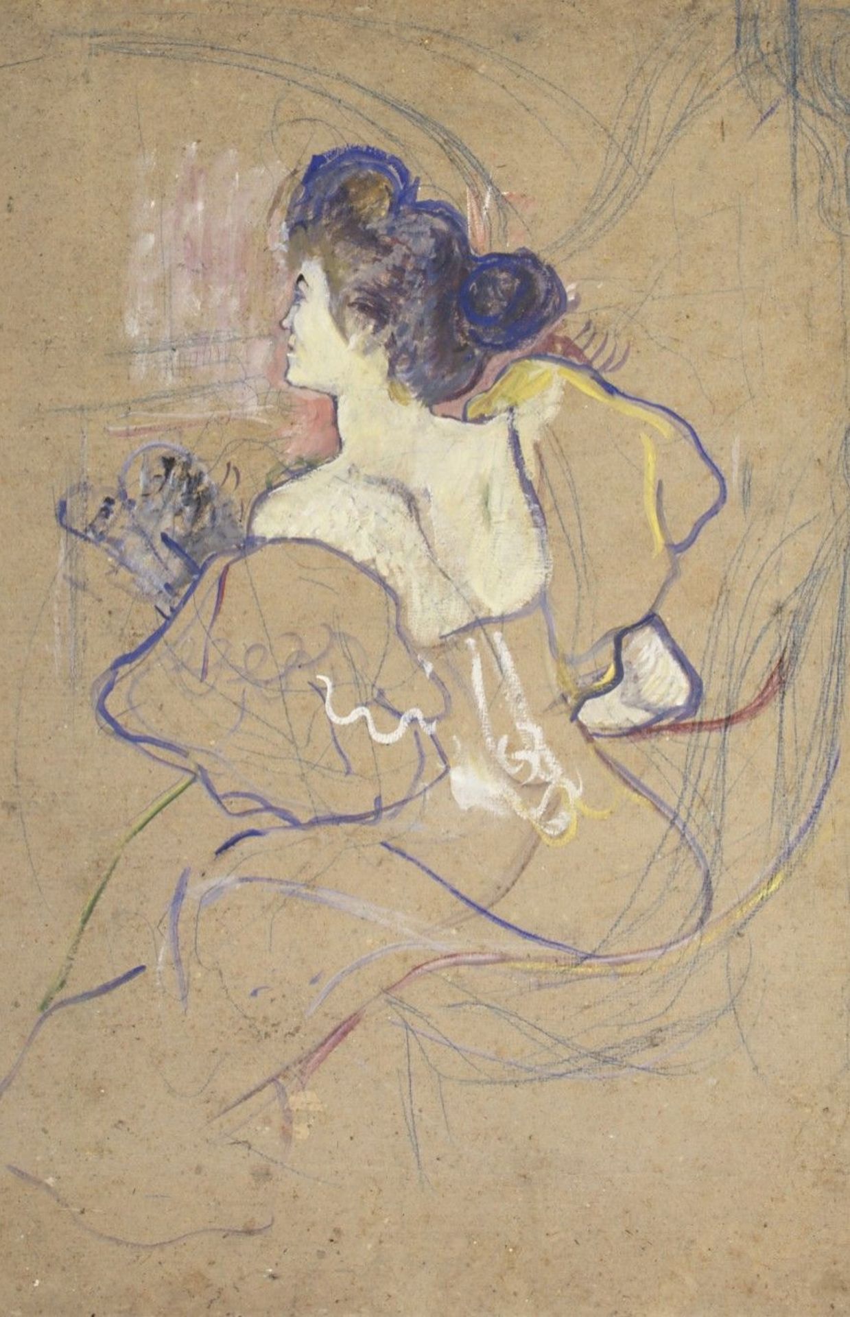 Misia au théâtre, par Toulouse-Lautrec, 1895.
