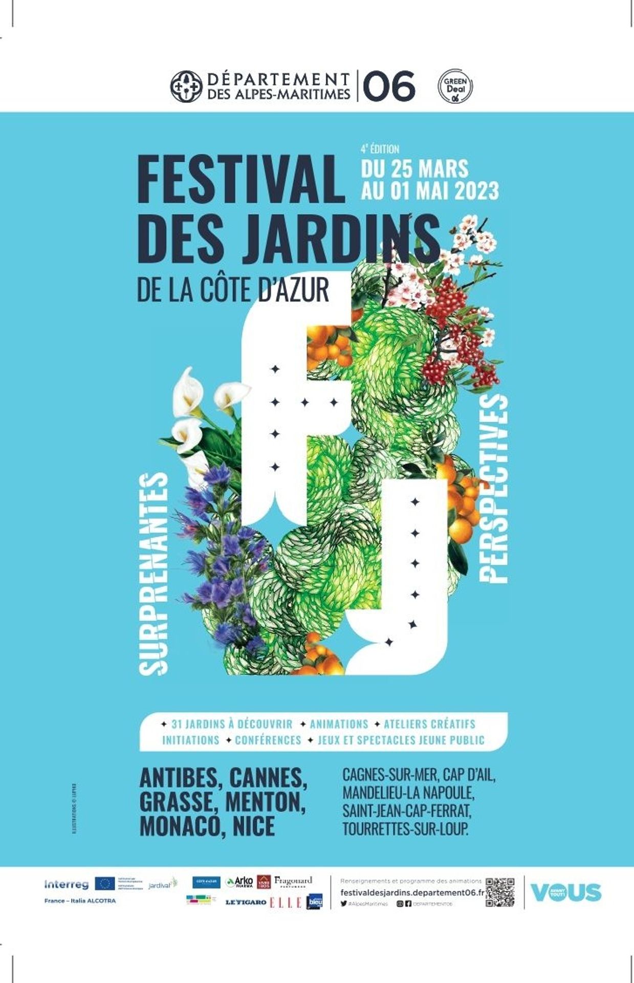 Affiche du Festival des Jardins de la Côte d'Azur
