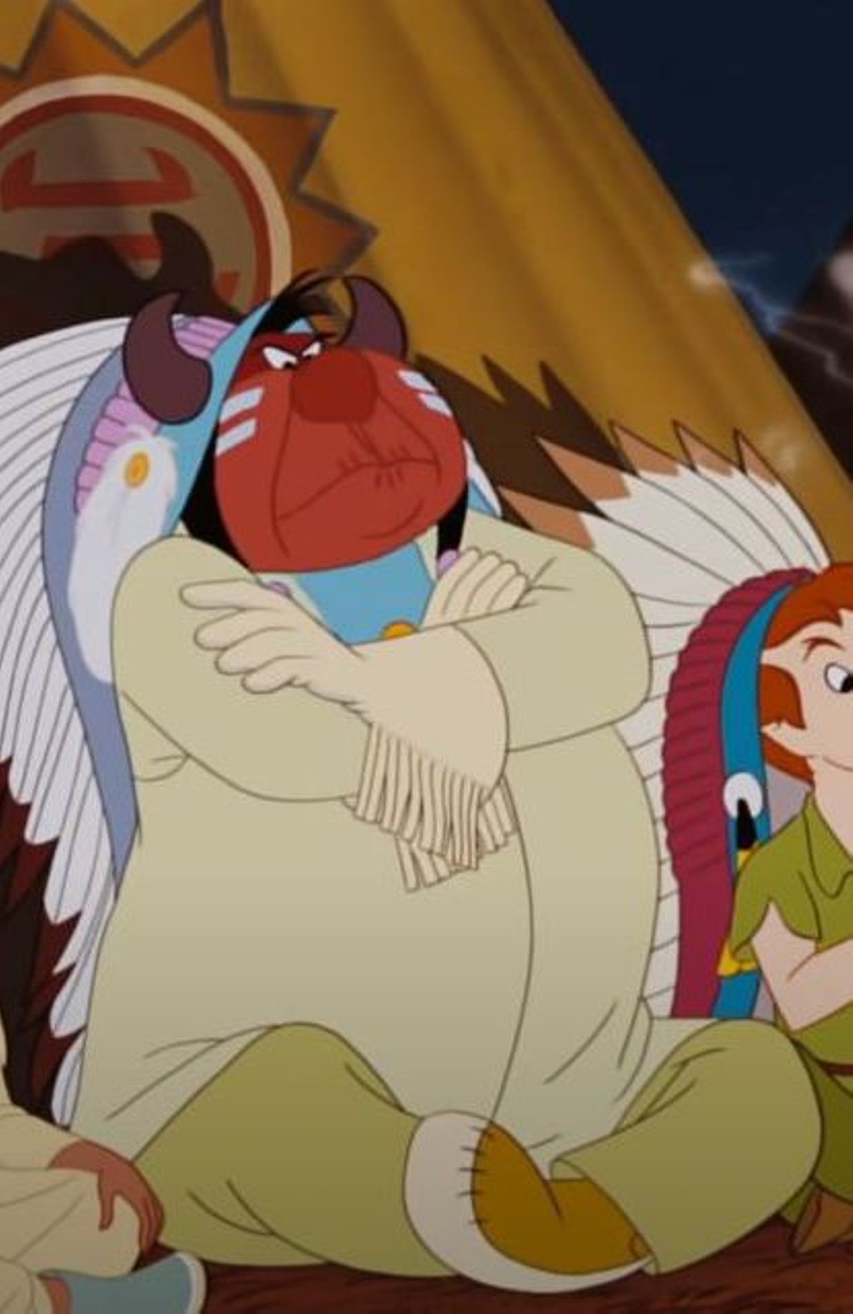 La représentation des Indiens d'Amérique dans "Peter Pan", chantant "pourquoi l'homme rouge est rouge"