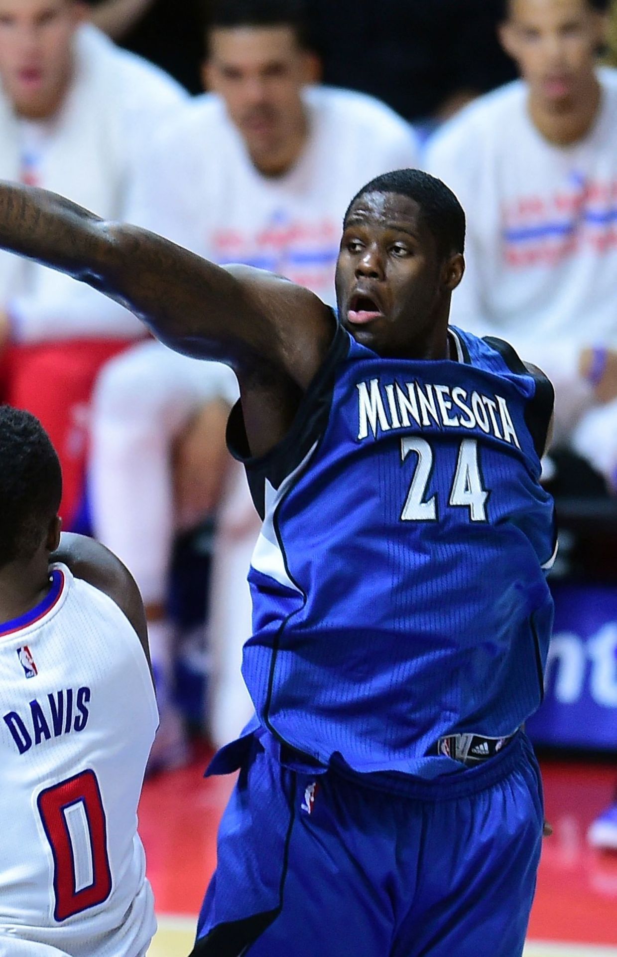 Anthony Bennett sous le maillot de Minnesota.