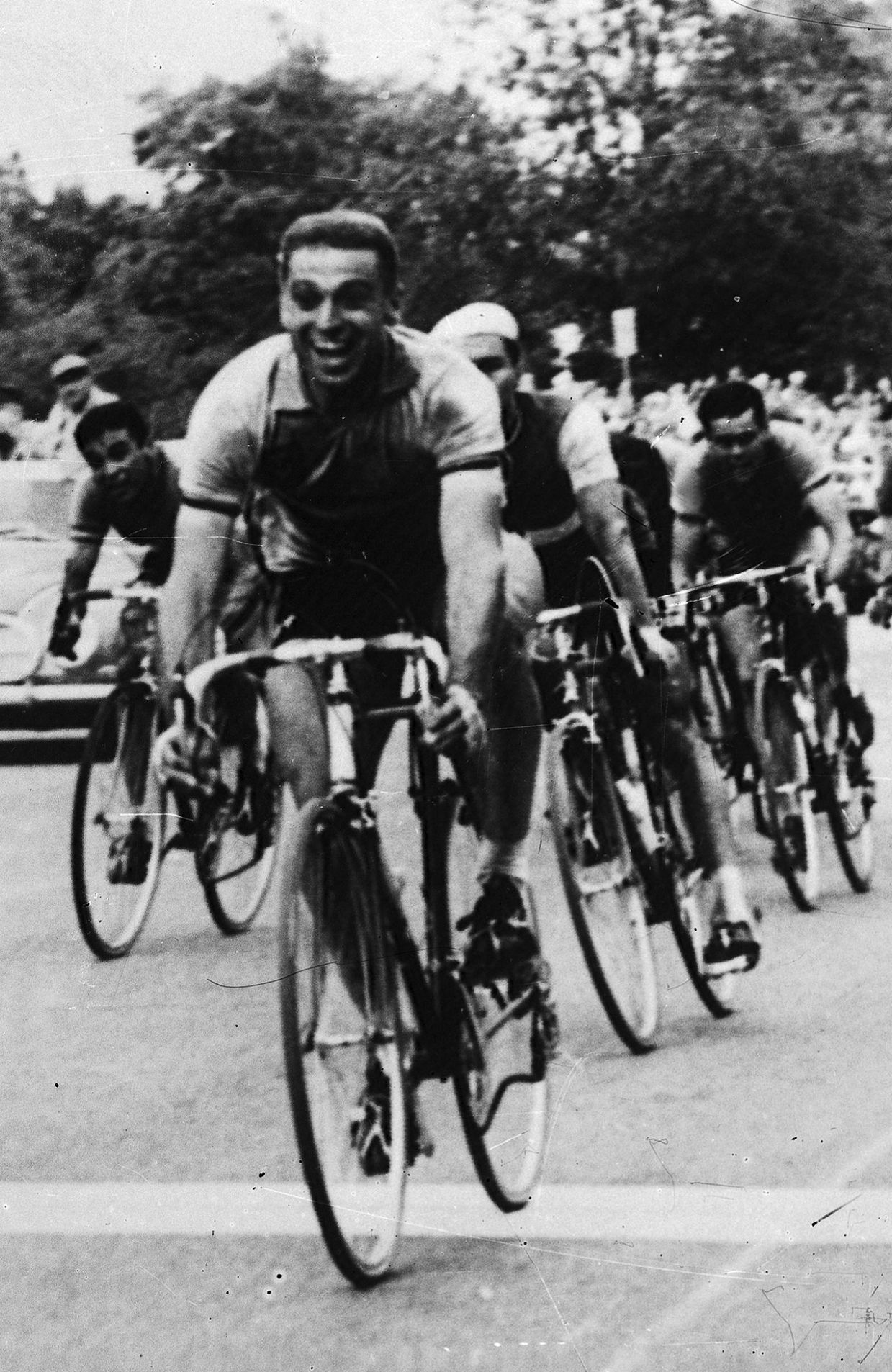 Rik Van Looy aux Mondiaux de cyclisme 1961.