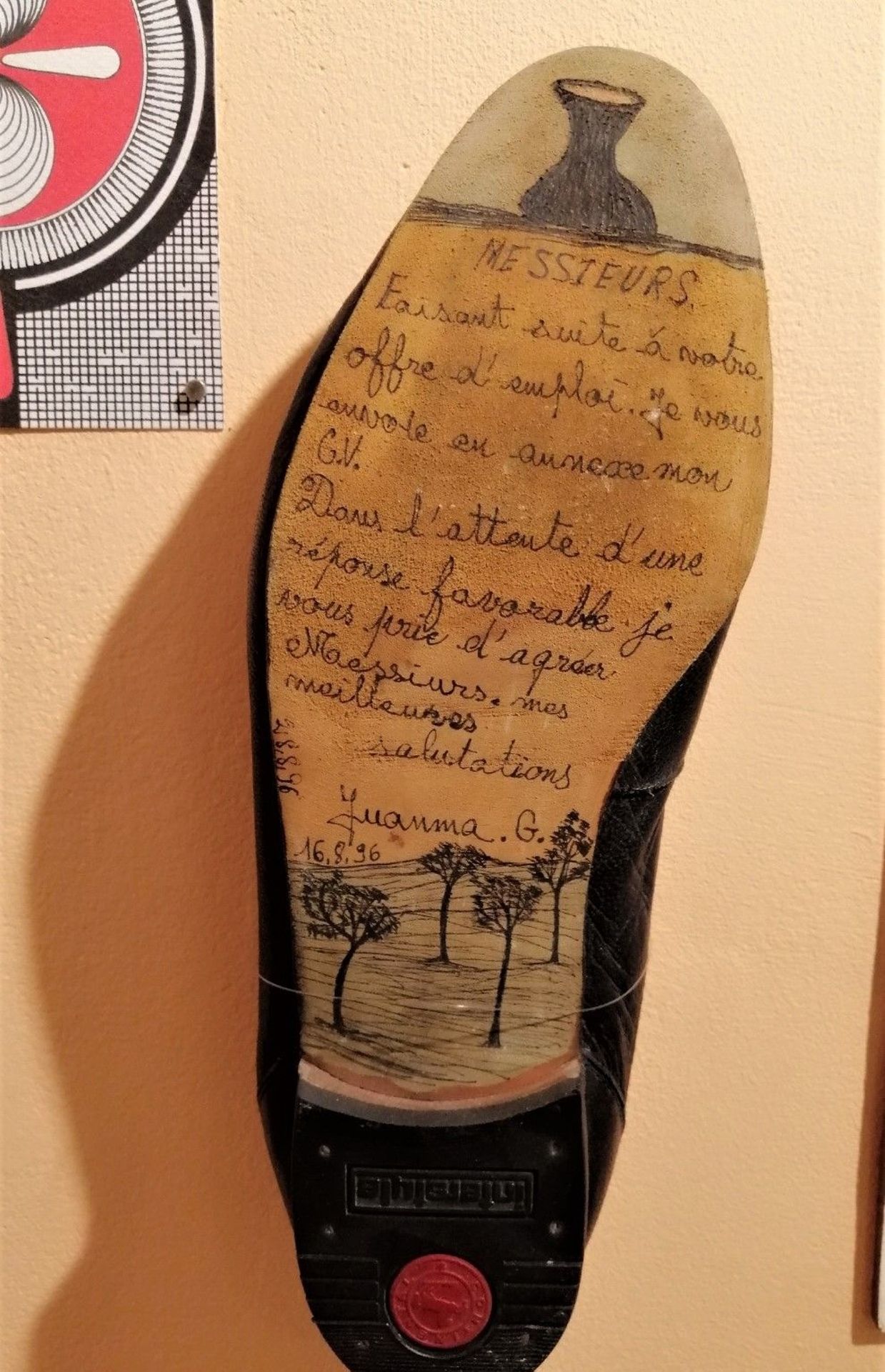La lettre chaussure de Juanma Gonzalez
