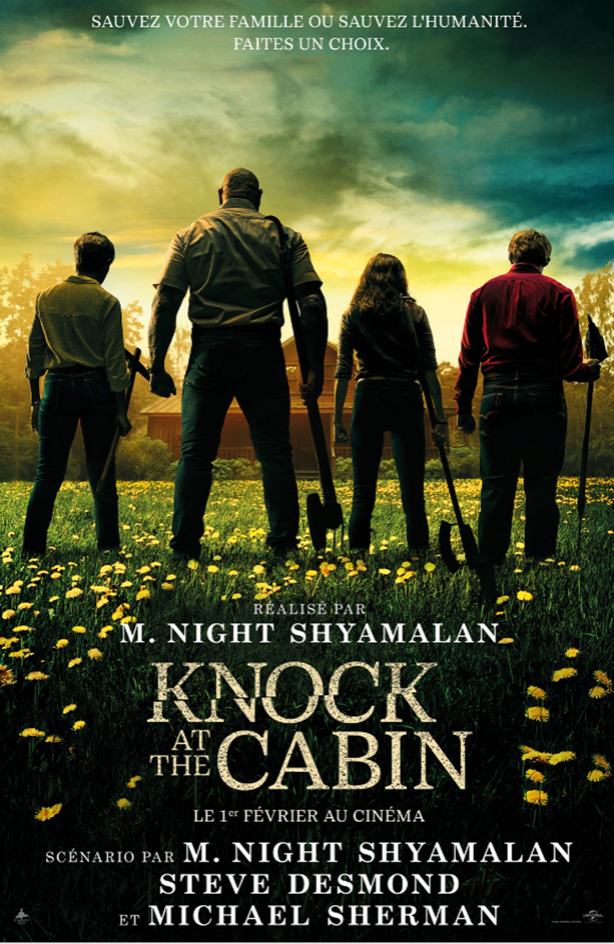 L'affiche de "Knock at the Cabin"